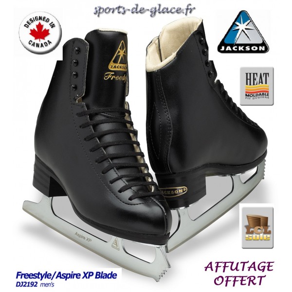 Patins à glace Jackson FREESTYLE avec lames Aspire XP SportsdeGlace.fr