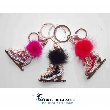 Porte clés patin Strass Porte clés patin Strass