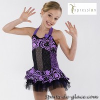  Purple Funky Style Dress