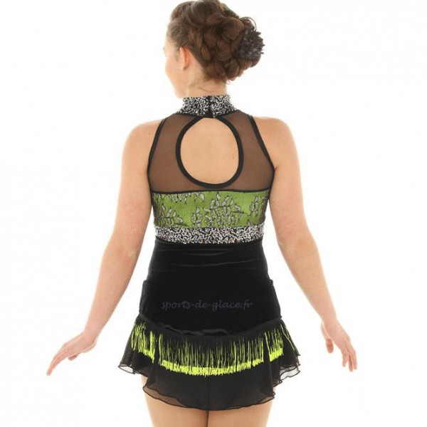 Elite Xpression black lime Skating dress SPORTS DE GLACE France