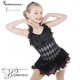 wonderland black silver skating dress