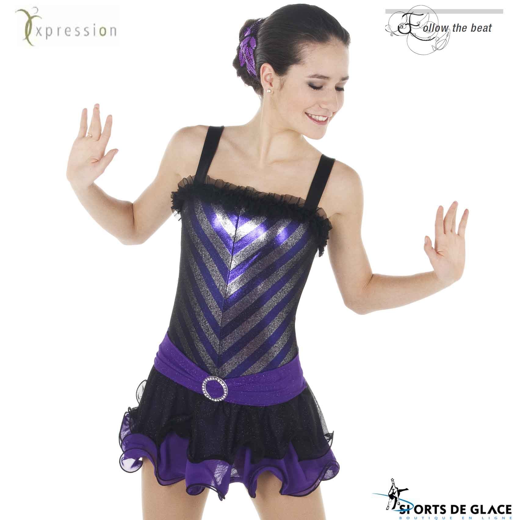 Purple Metallic Dress