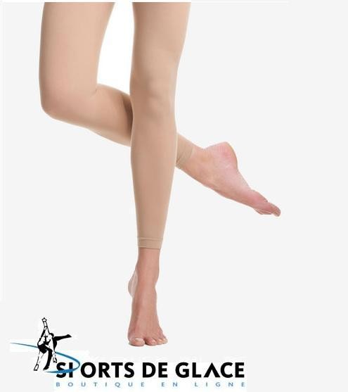 Footless microfiber tights - SPORTS DE GLACE France