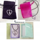 ice skate and heart necklace