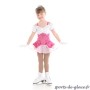 Pink Royal figure skating dress