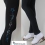 rhinestones ice skater fleece leggings