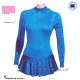 Robe de patinage velours couleur