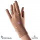 Skin color swarovski gloves