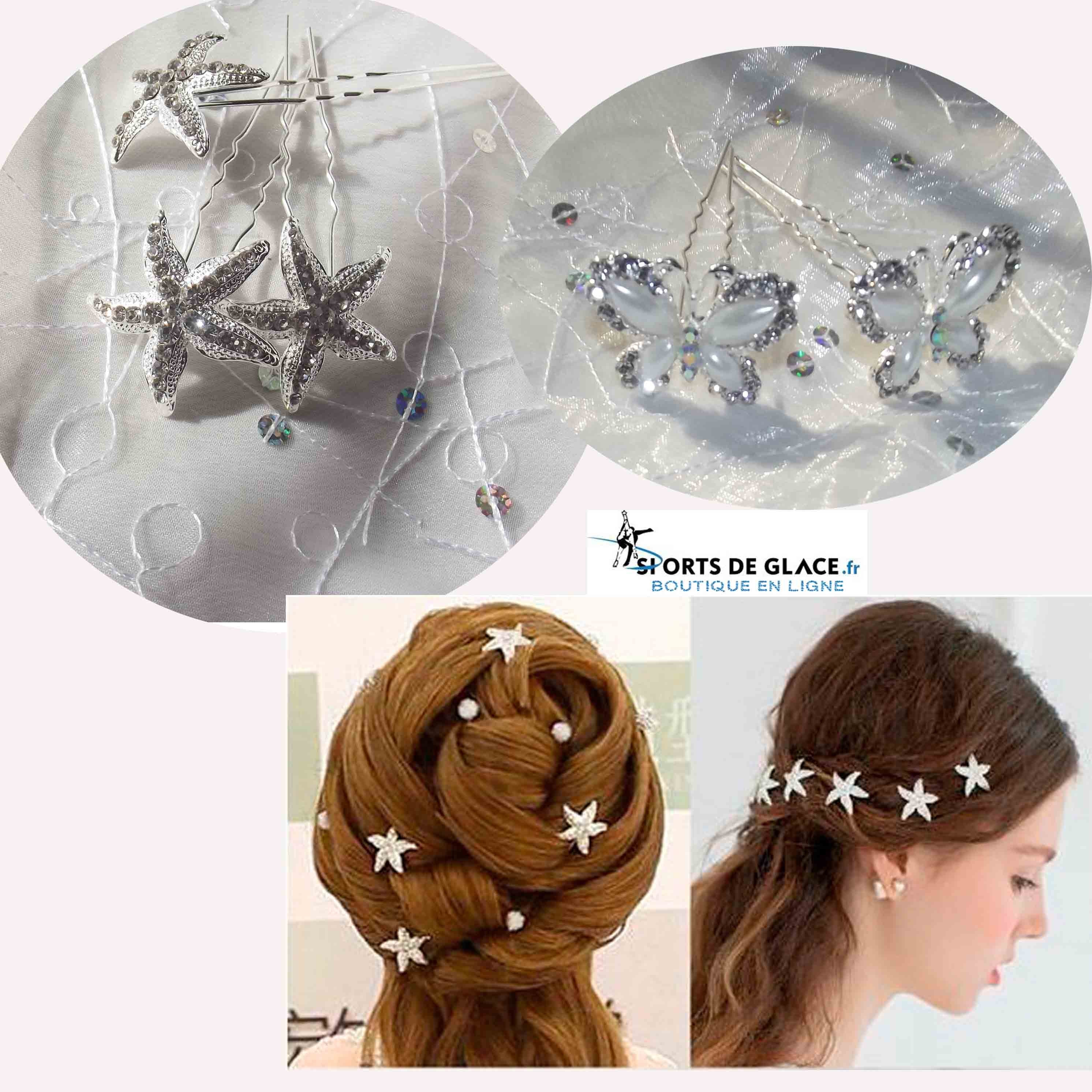 Star Or Butterfy Hair Pin Sports De Glace France