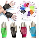 Mesh fingerless gloves