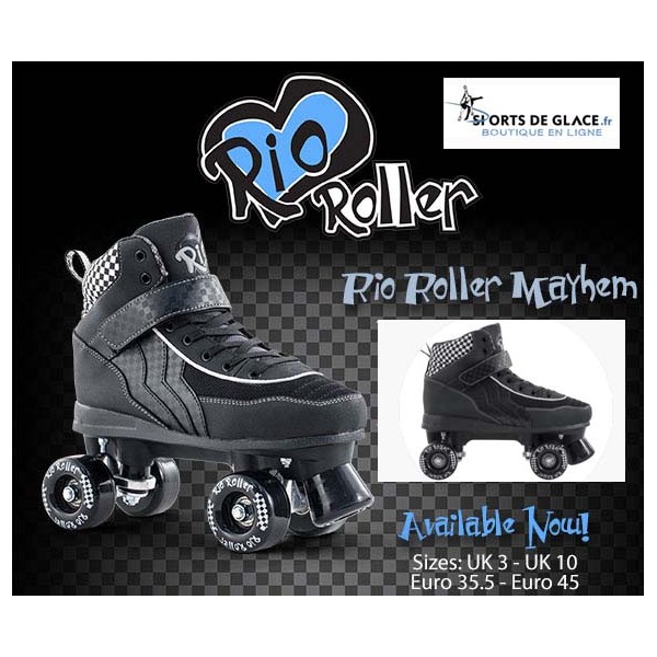 roller Rio Mayhem Roller Quad noirs - SPORTS DE GLACE France
