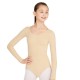 long sleeves nude leotard