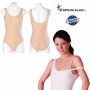 Nude sleeveless leotard