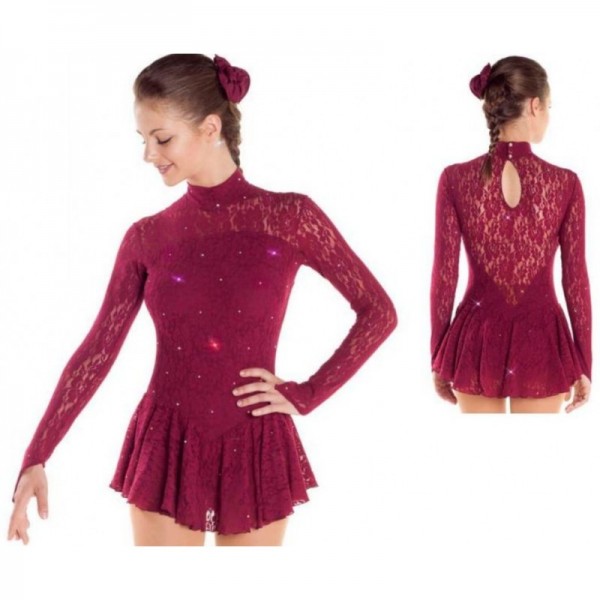 Tunique Patinage Artistique Sagester Lace Fuschia Sports De Glace France