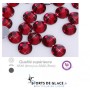 Strass Rubis Qualité supérieure 4 mm