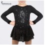 Bielman rhinestones black skating dress