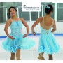 Robe de danse sur glace bleue Jerry's