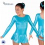 Robe métalisée bleue skating