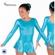 Robe métalisée bleue skating