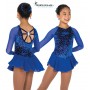 Royal Blue Diamond Chips Dress