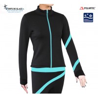 Aqua spiral Fleece skating jacket