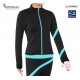 Veste de patinage polaire spirale aqua