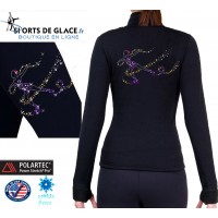 Veste patineuse artistique scintillante