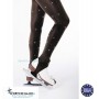 Stirrup skating tights with rhinestones