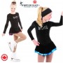 Robe de patinage artistique Velours Noir SKate