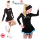 Robe de patinage artistique Velours Noir SKate