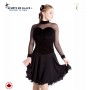 Classical long sleeves ice dance dress