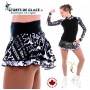 Xpression Black and white double skirt