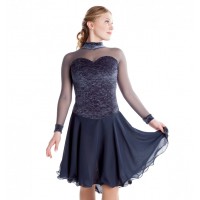 Silver Grey Xpression ice dancing dress
