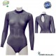 Body transparent noir danse patinage gym