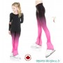 Legging thermique dégradé Noir et Rose