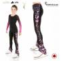 Legging de patinage SK8 noir et rose