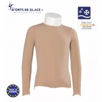 Beige long sleeves fleece Top