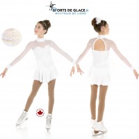 Robe de patinage blanche Snow