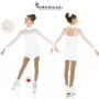 Robe de patinage blanche Snow