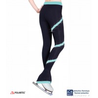 NY2 aqua spiral fleece pants