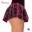 Burgundy Glitter Loop Skirt