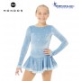 Mondor 2739 frozen blue velvet dress