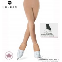 Mondor Beige Over heel skating tights