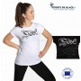 T Shirt Love Roller skating avec strass