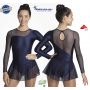 Navy Blue Sparkling lycra dress