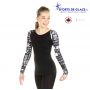 Long sleeves ice skating top Black