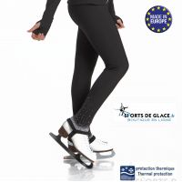 Pantalon de patinage étrier polaire strass