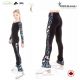 Legging de patinage SK8 noir et bleu