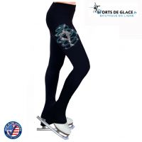 Pantalon patineuse Bielman strass bleu