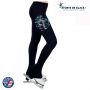 Blue bielman ice skater heel pants